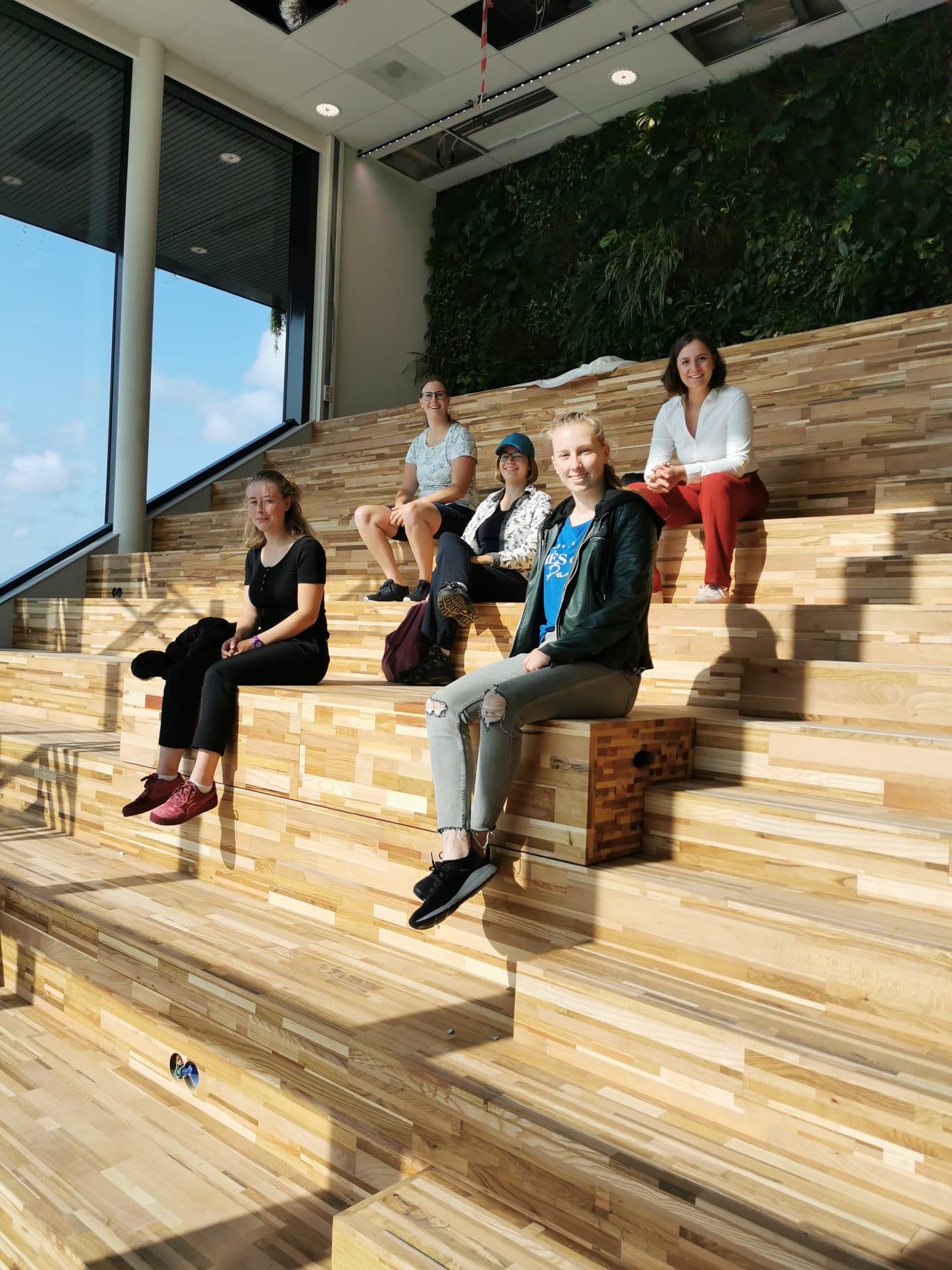 binnen studenten tribunetrap